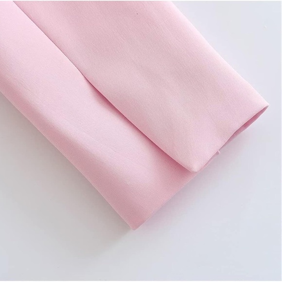 NWT. Zara Pink Oversized Menswear Style Blazer. Size S. - Picture 7 of 12
